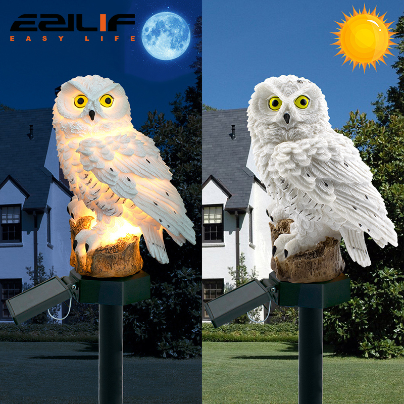 Smart Garden Lamp - Solar light owl animal sculpture solar