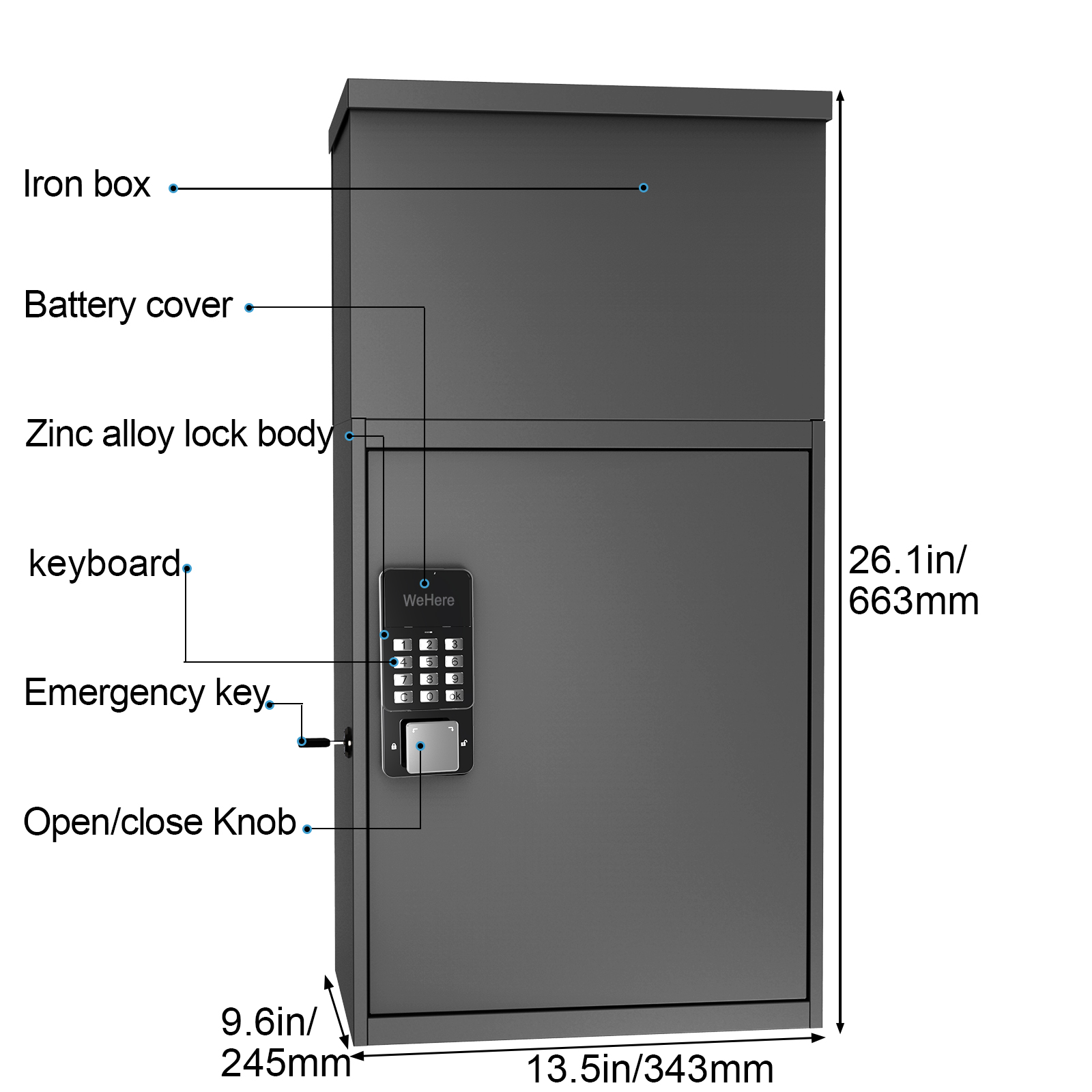 Home Letter Delivery Box Lock  – Smart Garden Box recenzja i cena