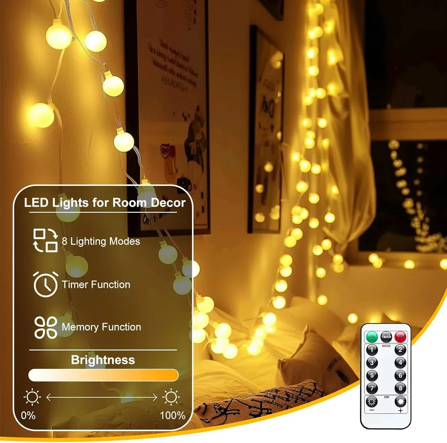 USB LED Ball String Lights 6M  – Smart Garden Box recenzja i cena