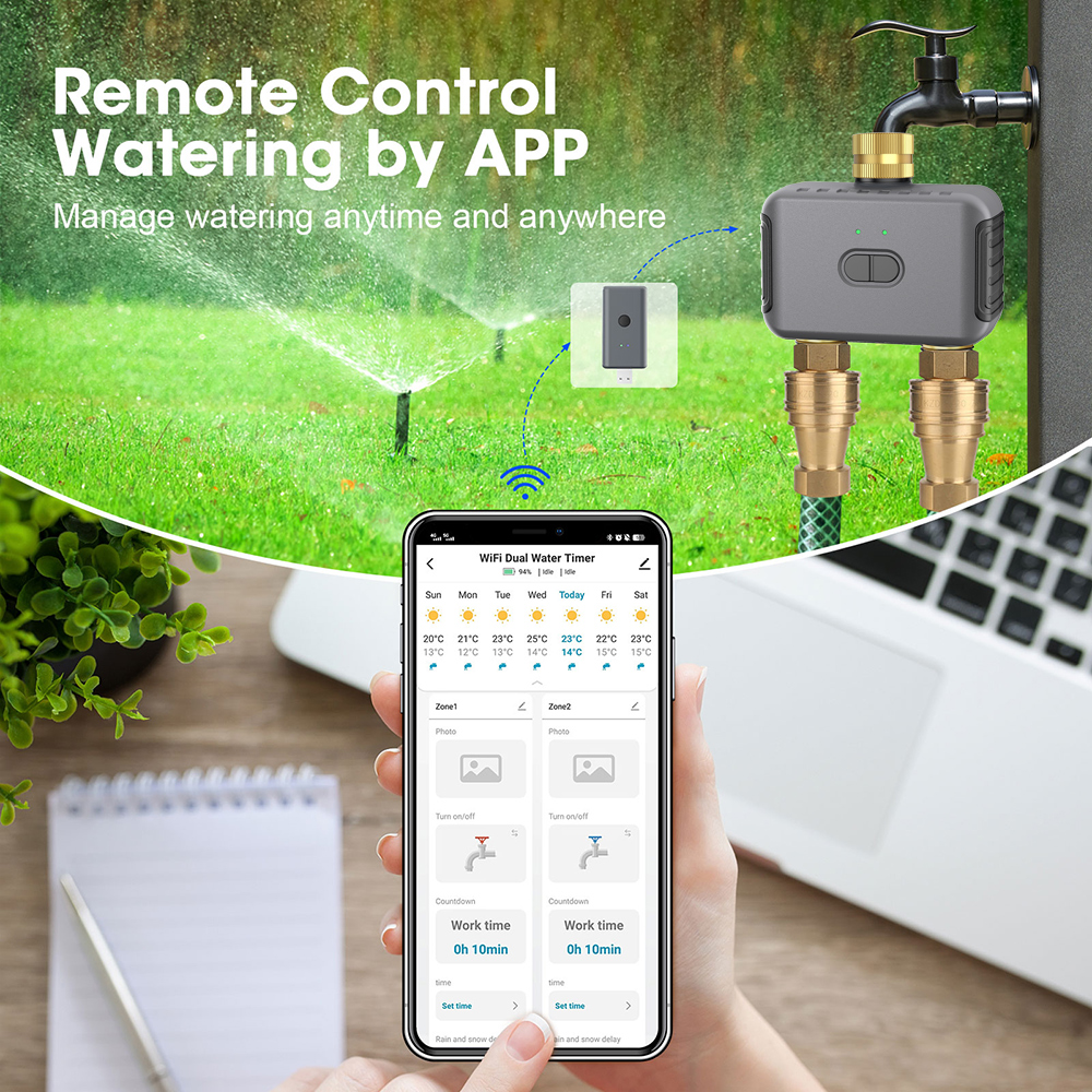 Tuya 2 Zone Watering Timer Gar – Smart Garden Irrigation System recenzja i cena