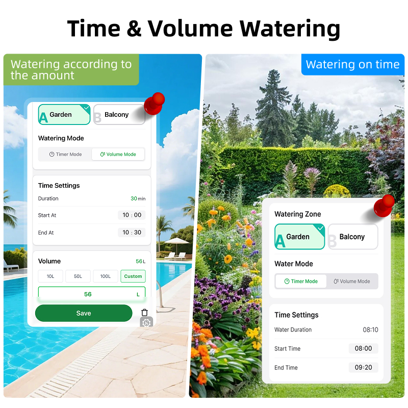 WiFi Water Timer 2 Zone Solar  – Smart Garden Irrigation System recenzja i cena